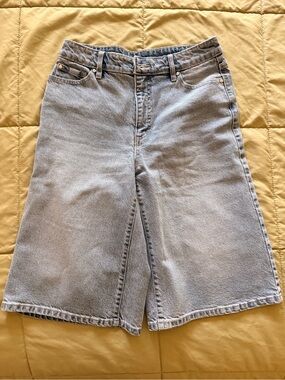 INC International Concepts Light Wash Denim Bermuda Shorts